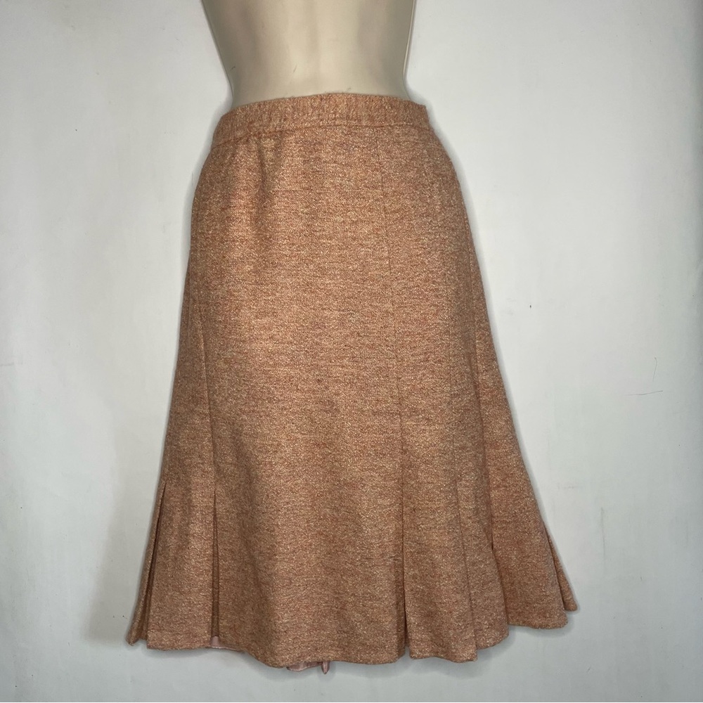 Elegant Vintage Textured A-Line Skirt (measur are taken to give size)